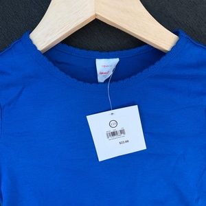 NWT Hanna Andersson long sleeved blue shirt